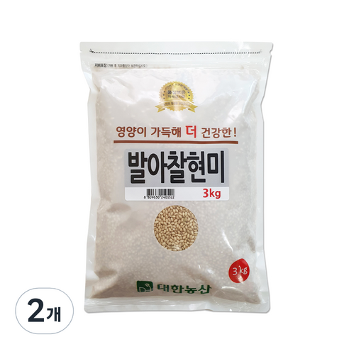 대한농산 발아찰현미, 3kg, 2개