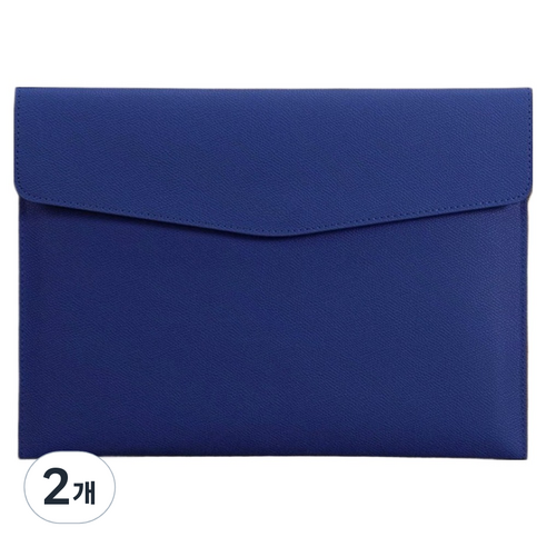 통근창고 A4서류 클립보드 파일 케이스 330 x 240 mm, 블루, 2개