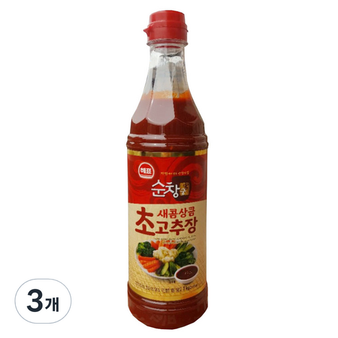 사조 해표 순창궁 햅쌀 초고추장, 1kg, 3개