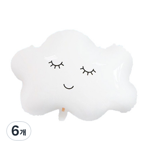 은박풍선 장식, 구름, 6개
