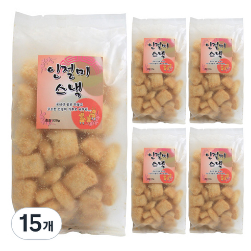 인절미 스낵, 120g, 15개
