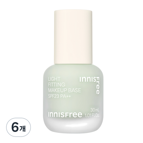 이니스프리 라이트 피팅 메이크업 베이스 30ml, 02 그린, 6개
