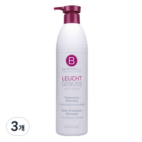 베리웰 컬러 프로텍션 헤어 샴푸, 1000ml, 3개