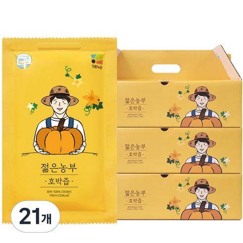 젊은농부 호박즙, 3L, 21개