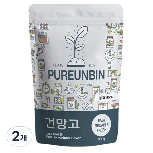 푸른빈 건망고 슬라이스, 2개, 300g