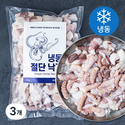 절단 낙지 (냉동), 900g(대), 3개