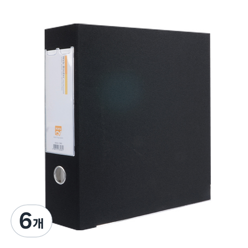 알파 웹D링 바인더 A4 3공 7cm AB949A-7, 흑색, 6개