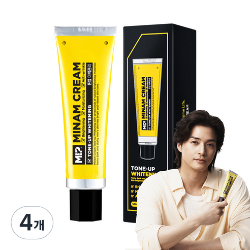 미프 미남크림 미백 톤업 화이트닝 크림 50 ml, 4개