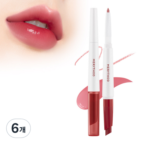 메리쏘드 블링츄 듀얼립, 05 브릭메모리, 0.95g, 6개