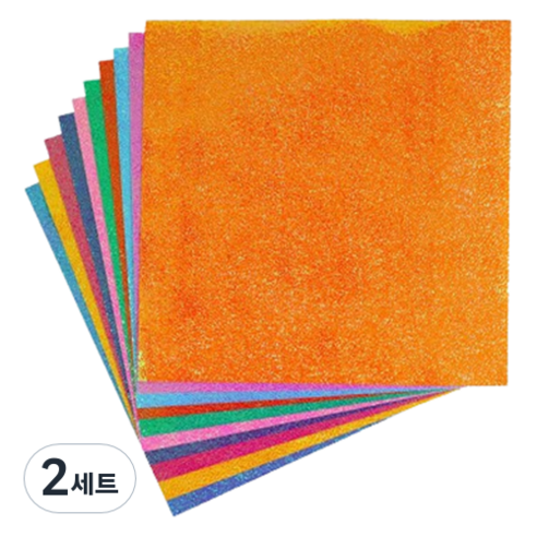미소로운 이벤트 펄 종이접기 컬러 믹스 7 x 7 cm 100p 세트, 10색, 2세트
