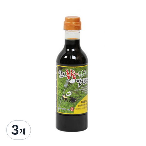 홍가네 울릉도 홍합 명이 맛간장 520g, 3개