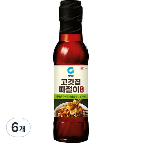 청정원 고깃집 파절이 소스, 310g, 6개