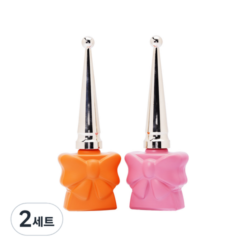 아이빛 르모어 네일 크레이지 리본 넌탑젤 10ml + 베이스젤 10ml 세트, 2개