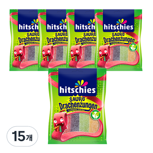 히츨러 히치스 사우어 드라헨 구미, 125g, 15개