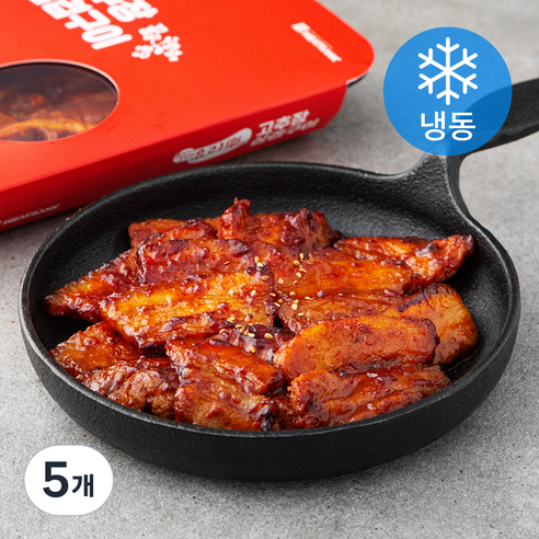 요리락 고추장 삼겹구이 (냉동), 400g, 5개