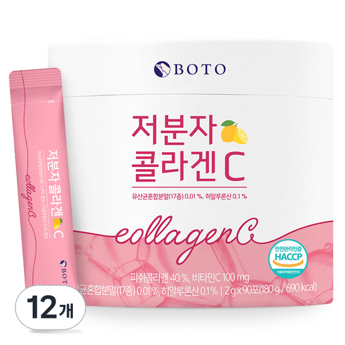 보뚜 저분자 콜라겐 C, 180g, 12개