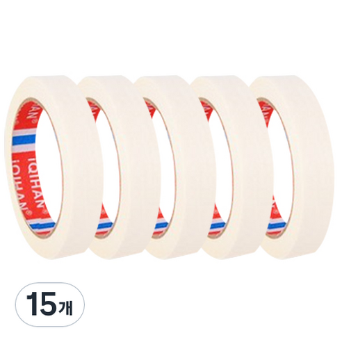 iQIHAN 다다 마스킹테이프 20 mm x 20 m, 15개