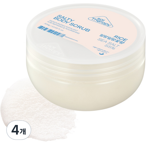 솔테라피 솔티 라이스 바디스크럽, 300g, 4개