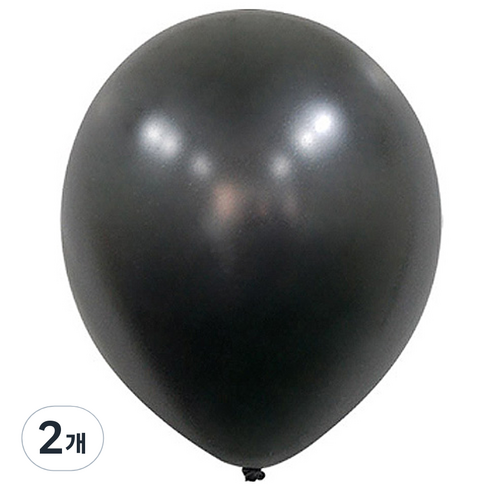 파티쇼 수입 펄풍선 30cm 100p, 블랙, 2개