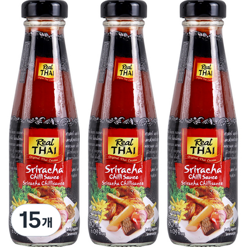 리얼타이 스리라차 칠리 소스, 180ml, 15개