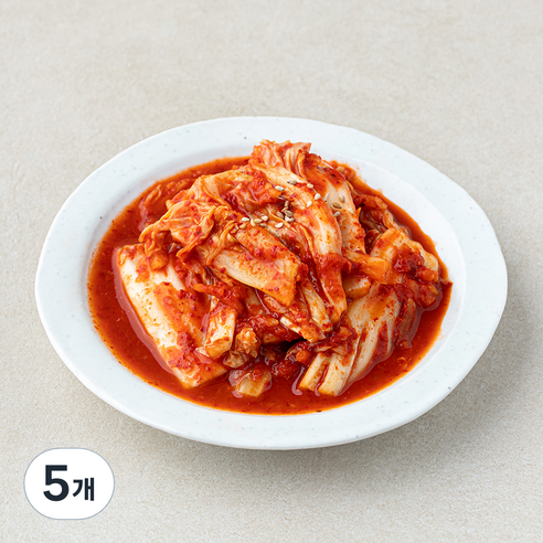 더반찬 썰은 배추김치, 250g, 5개
