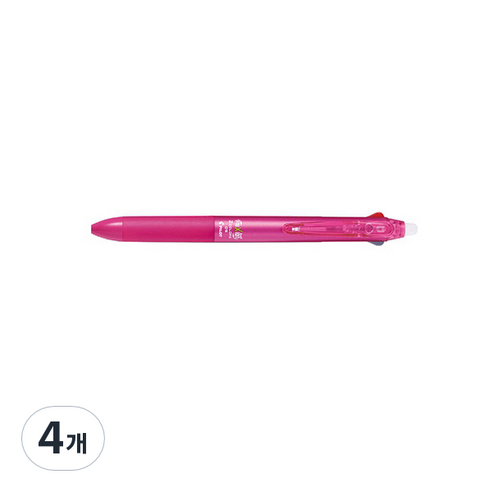 파이롯트 프릭션볼 2색 볼펜 0.5mm, 핑크, 4개