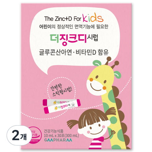 지엠팜 더징크디시럽 30p, 2개, 300ml