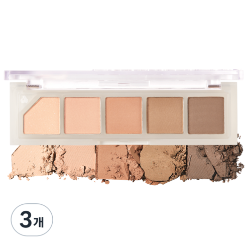 언리시아 무드 샤워 아이팔레트 3.5g, NO.1 바닐라 샤워, 3개