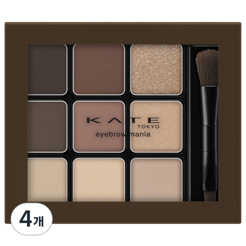 케이트 아이브로우 마니아 섀도우 팔레트, EX-5 Neutral Brown, 4개