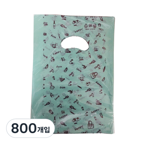 팩스타 펀칭 비닐봉투 P16 16 x 23 cm, 옥색, 800개입