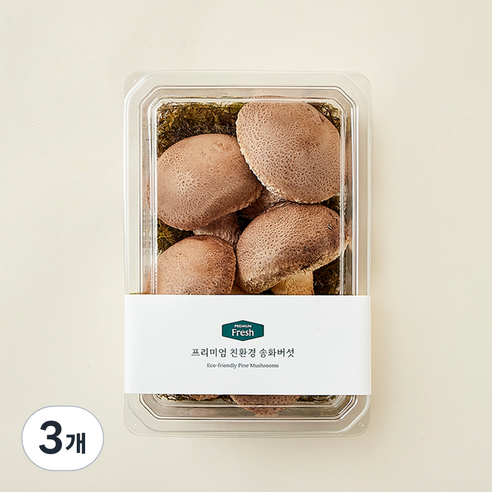 친환경 인증 프리미엄 송화버섯, 220g, 3개