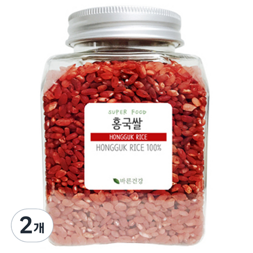 바른건강 홍국쌀, 300g, 2개