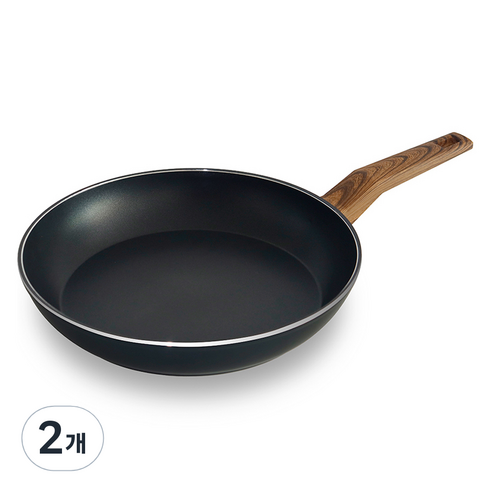 발룬피니 인덕션 겸용 IH 티타늄코팅 후라이팬, 후라이팬 28cm, 2개
