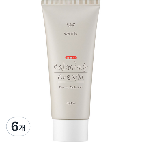 웜리 유아용 토들러 진정 카밍크림 더마 솔루션, 100ml, 6개