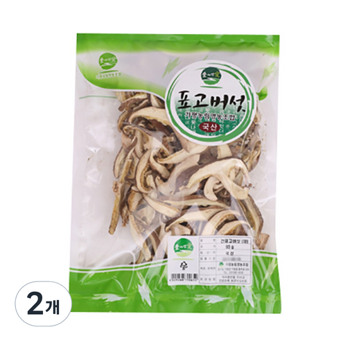 숲자연애 건표고 채, 90g, 2개