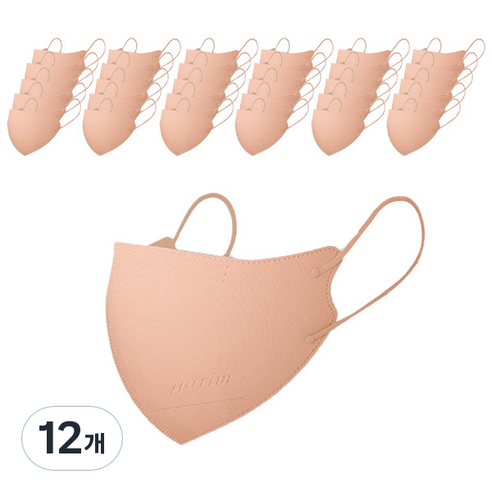 가림 드라이핏 새부리형 컬러 마스크 M, 10개입, 피치쿠션, 12개