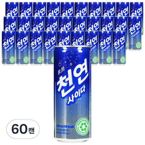 천연사이다, 250ml, 60개