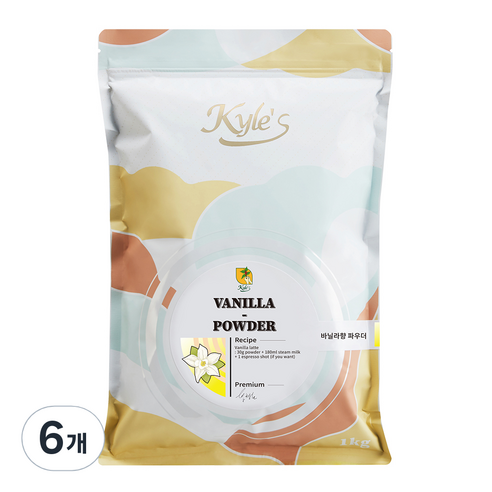 카일스 바닐라 파우더, 1kg, 6개, 1개입