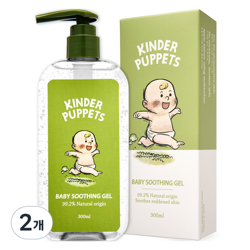 킨더퍼페츠 유아용 수딩젤, 2개, 300ml
