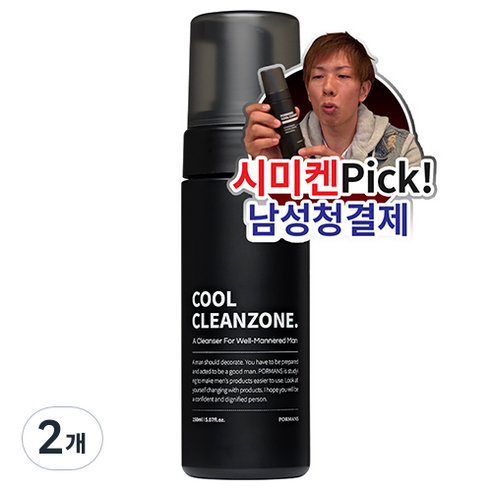 포르맨즈 쿨클린존 남성청결제, 150ml, 2개