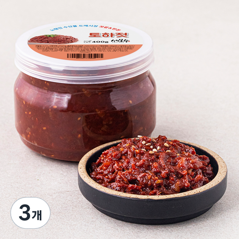 세모수 토하젓, 400g, 3개