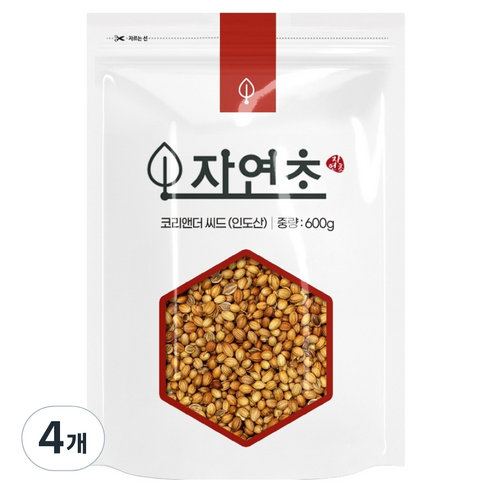 코리앤더 씨드 고수씨, 600g, 4개