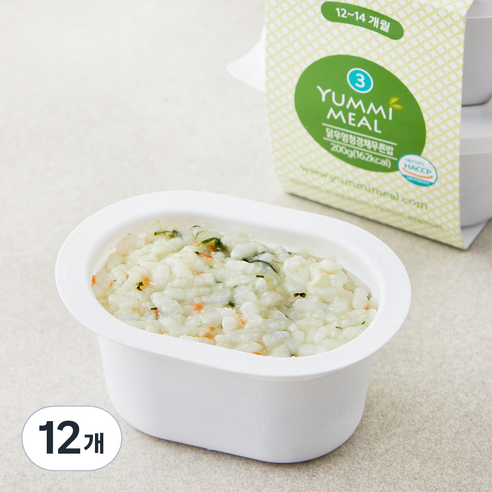 얌이밀 12~14개월 이유식 닭우엉 청경채 무른밥, 100g, 12개