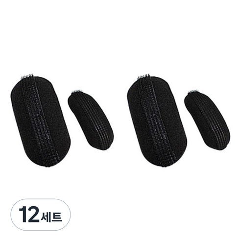 마이다락 시크릿 헤어뽕, 블랙, 12세트