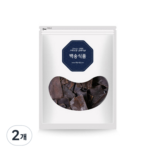 백송식품 완도산 대용량 자른 사각 다시마, 1kg, 2개