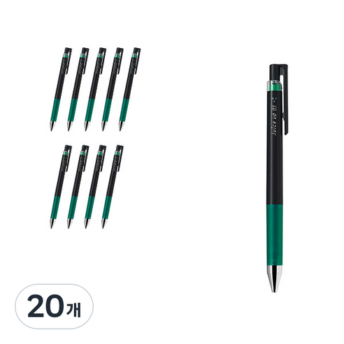 파이롯트 쥬스업 젤잉크펜 0.3mm LJP-20S3, 그린, 20개