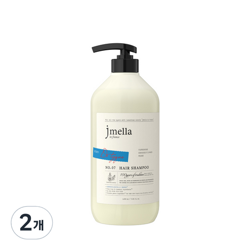 제이멜라 인 프랑스 도 티크 헤어 샴푸, 2개, 1000ml