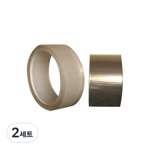 이지펀테이프 단면 실크벽지 테이프 5cm x 3m T-150vs + 양면 롤 겔 테이프 3cm x 1m 세트, 2세트