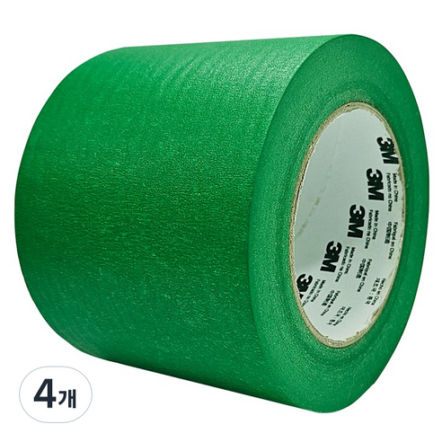 쓰리엠 자외선 저항성 마스킹 테이프 그린 96mm x 55m, 4개