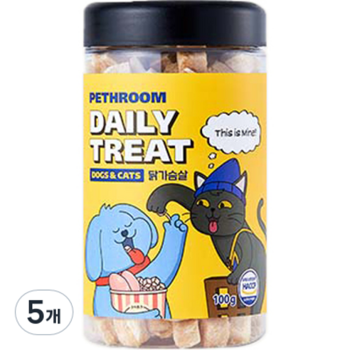 페스룸 반려동물 데일리 트릿 100g, 5개